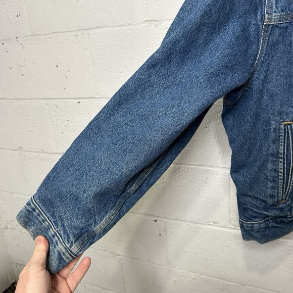 Vintage Carhartt Blanket-Lined Trucker Jacket “Darkstone” J11 - Picture 6 of 12